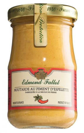 Mustar si specialitati din mustar - Mustar Dijon cu ardei d'espelette - 105g