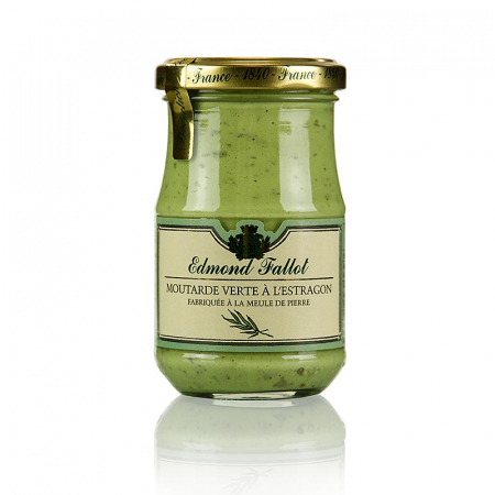 Bacanie - Mustar Dijon cu tarhon, verde, fin, Fallot, 190 ml