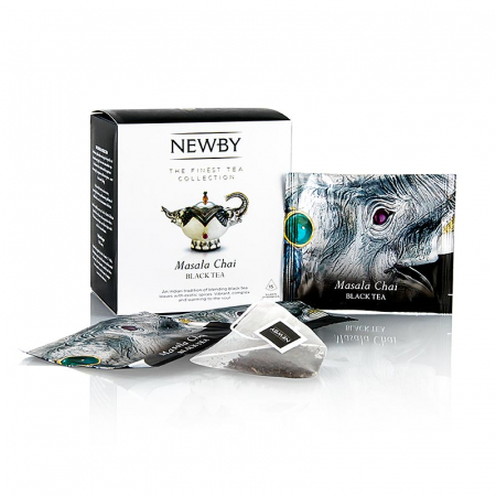 Ceai - Newby Tea Masala Chai, ceai negru, 37,5 g, 15 buc