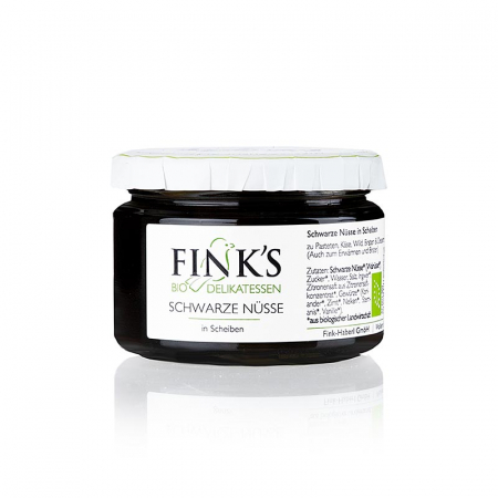 Miere, chutney si dulceata - Nuci negre (tocate felii) in sirop tare, bio, 260 g