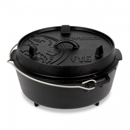 Ustensile de Bucatarie - Oala de foc din fonta Petromax ft6 (cuptor olandez) cu picioare 5,5 litri