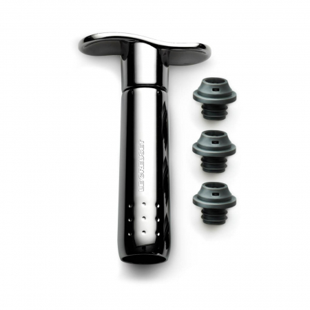 Ustensile de Bucatarie - Set pompa de vid pentru vin Le Creuset Screwpull WA-137 Black Metal