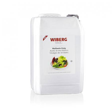 Otet Wiberg Gastro - Otet de vin alb, acid 6%, Wiberg BASIC, 5 l