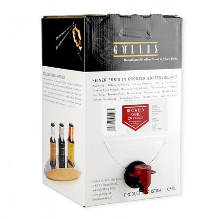 Otet Golles - Otet de vin rosu, acid 6%, Gölles Zweigelt, 5 l