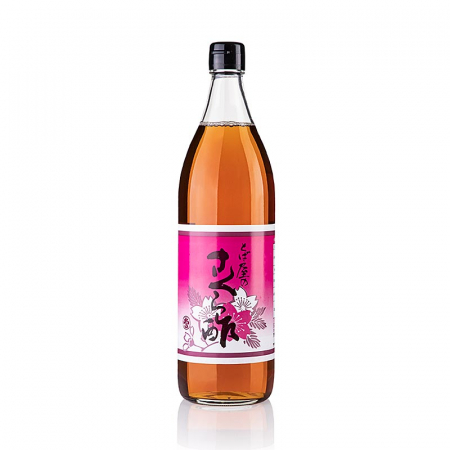 Bucatarie asiatica si etnica - Oțet de orez negru cu flori de cireș Sakura, 900 ml