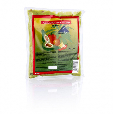 Mexic si America de Sud - Pasta de avocado condimentata, guacamole, Syros, congelata, 500 g