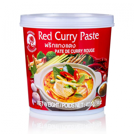 Condimente asiatice, arome - Pasta de curry, rosu, Cock Brand, 400 g