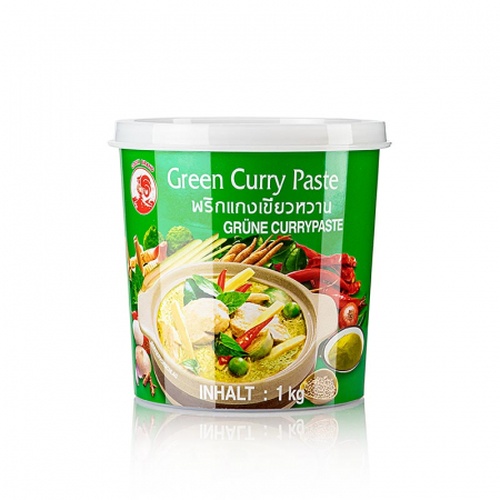 Condimente asiatice, arome - Pasta de curry, verde, Cock Brand, 1 kg