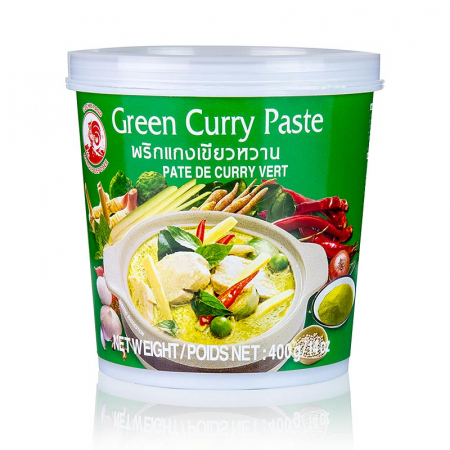 Condimente asiatice, arome - Pasta de curry, verde, Cock Brand, 400 g