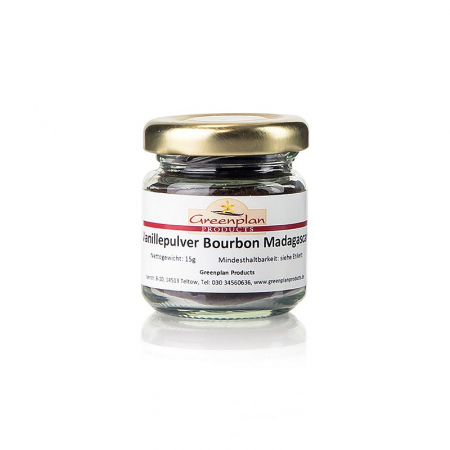 Aditivi alimentari - Vanilie Bourbon macinata din Madagascar, Greenplan, 15 g