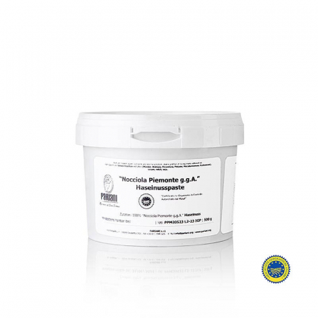 Aditivi alimentari - Pasta de alune, 100% alune de padure Piemont, IGP, 500 g