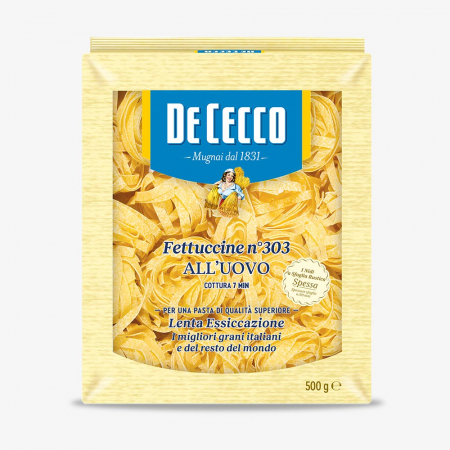 Paste - Paste De Cecco Fettuccine cu ou, Nr.303, 500 g