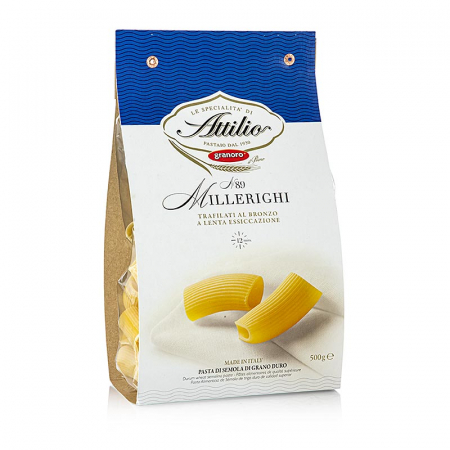 Paste Granoro Millerighi, paste tubulare scurte, Nr.89, 500 g [0]
