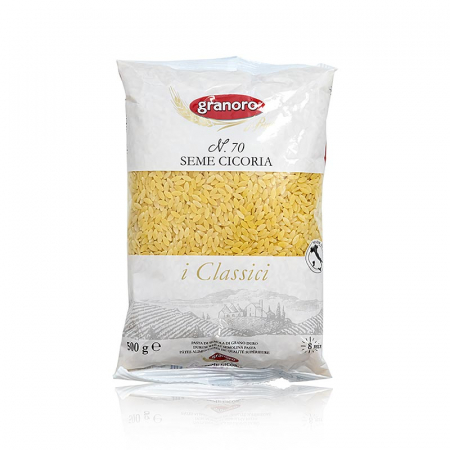 Bacanie - Paste Granoro Seme Cicoria, forma boabe de orez, Nr.70, 500 g