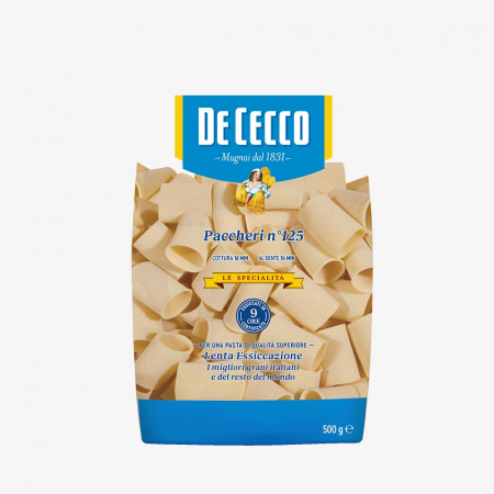 Paste - Paste Paccheri No. 125, De Cecco, 500g
