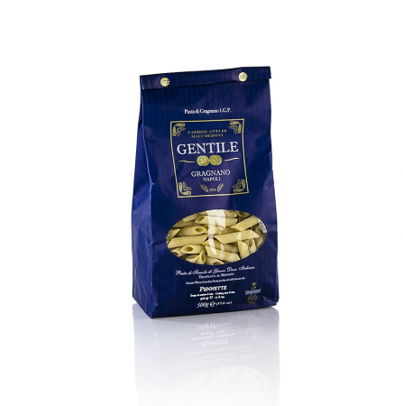 Bacanie - Pastificio Gentile Gragnano IGP - Pennette rigate, 500 g