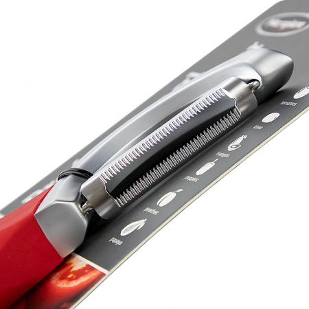 Peeler crestat, rosu, Microplane, 1buc [1]