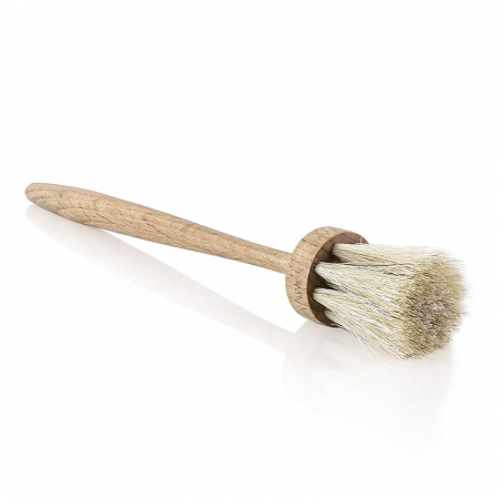 Pensula de patiserie, lemn de fag uleiat, par de cal, produsa manual, 1 buc [1]