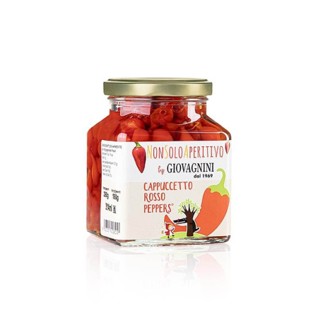 Conserve - Pepperoni Pepper Giallo, rosu, cappuccetto Giovagnini, 290 g