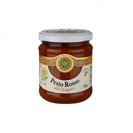 Bacanie - Pesto Rosso, sos de busuioc, rosii si nuci caju, Venturino, 180 g