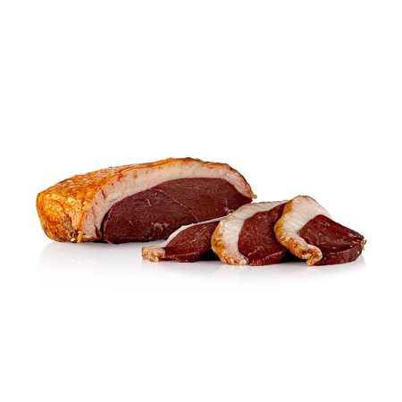 Rata, gasca si foie gras - Piept de rata afumat la rece, intreg, congelat, 300gr