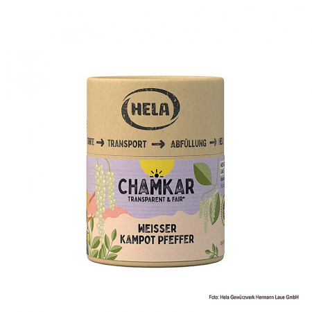 Bacanie - Piper alb de Kampot, uscat, intreg, IGP, 100 g