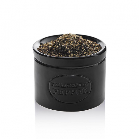 Piper Tellicherry, macinat grosier, intr-un vas de masa, rotund, BIO, 70 g [0]