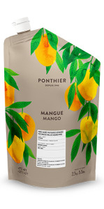 Piureuri - Piure de mango, Ponthier, cu zahar, 2,5 kg