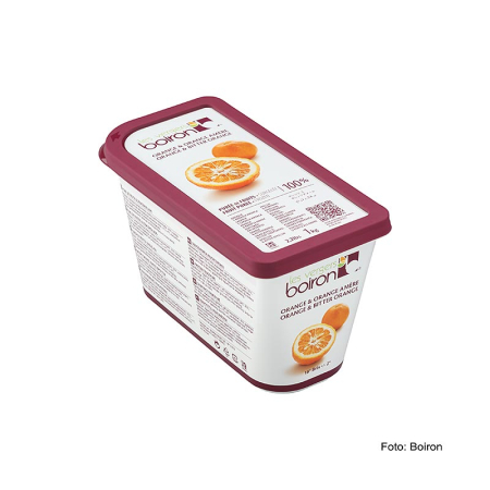 Piureuri - Piure de portocale "Orange amère", cu 15% portocale amara, neindulcit, congelat, 1 kg
