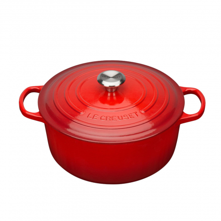 Promotia saptamanii - Oala Le Creuset Signature 28 cm rosu cires 6,7 L rotund