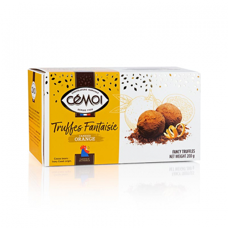 Praline - Cofetarie cu trufe - praline, cemoi, cu portocale, Franta, 200 g