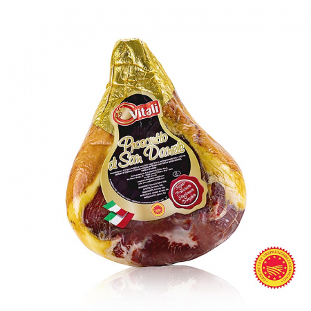 Carne si Preparate din carne - Prosciutto di San Daniele, intreaga, dezosata, maturata minim 21 de luni, DOP, Vitali, cca 8 kg