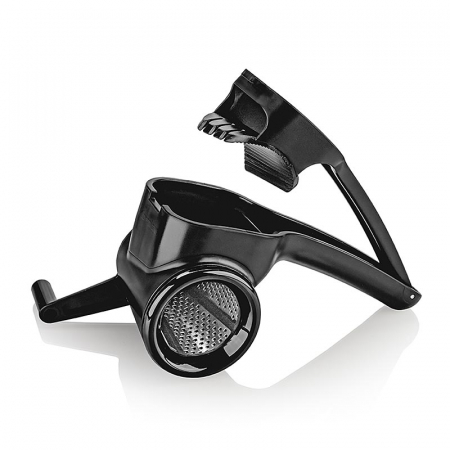Ustensile de Bucatarie - Razatoare rotativa Microplane, neagra, pentru branza cu manivela (39004E), 1 buc