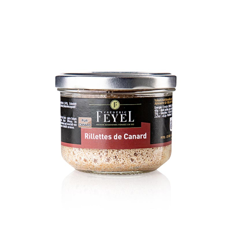 Rata, gasca si foie gras - Rillette de rata, 170gr