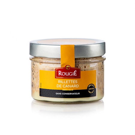 Rata, gasca si foie gras - Rillette de rata, placinta cu carne de rata, rougié, 180 g