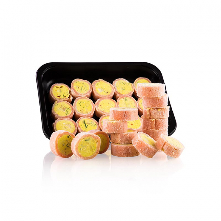 Gustari - Rulada de somon afumat, Jaipur, cu curry, TK, 300 g, 30 x 10 g