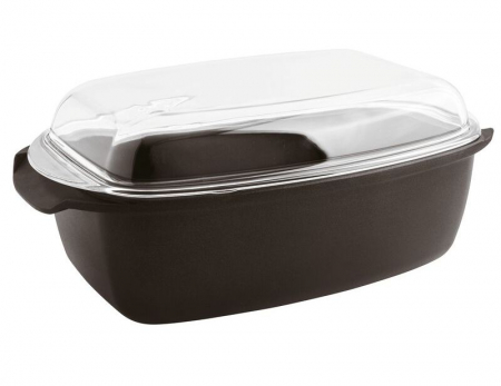 Ustensile de Bucatarie - Sambonet Roasting Tin Rock'N'Rose Black