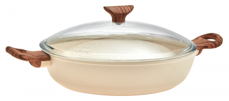Ustensile de Bucatarie - Sambonet Tigaie Rock 'n' Rose Crema ø 28 cm
