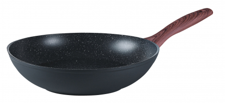 Tigai wok - Sambonet Wok Rock 'n' Rose Black 28 cm