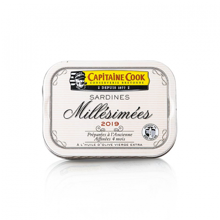 Sardine, intregi, in ulei de masline, vintage 2023, Capitaine Cook, Franta, 115 g [1]