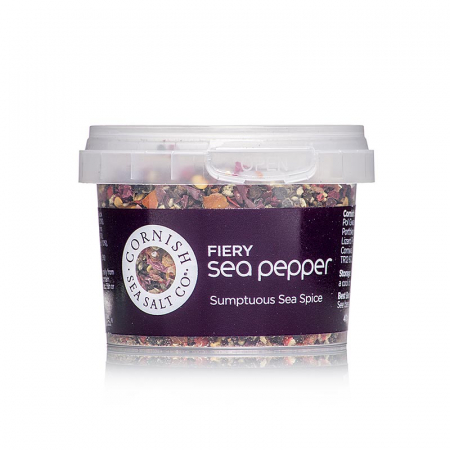 Sare de mare Cornish Sea, fulgi de sare de mare cu Fiery Sea Pepper, Cornwall / Anglia, 40 g [0]
