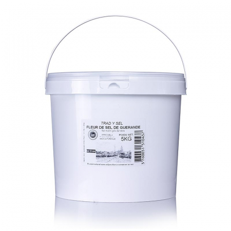Sare de mare din Franta / Italia / Spania / Cipru / Africa - Sare de mare Fleur de Sel, Guerande / Franta, IGP, TradySel, 5 kg