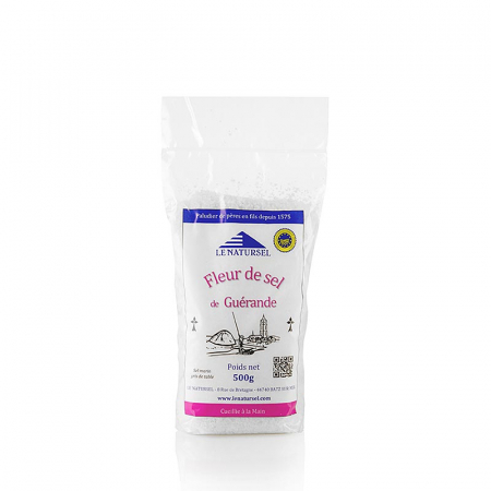 Sare de mare din Franta / Italia / Spania / Cipru / Africa - Flori de sare din Guerande (Franța), IGP, 500 g
