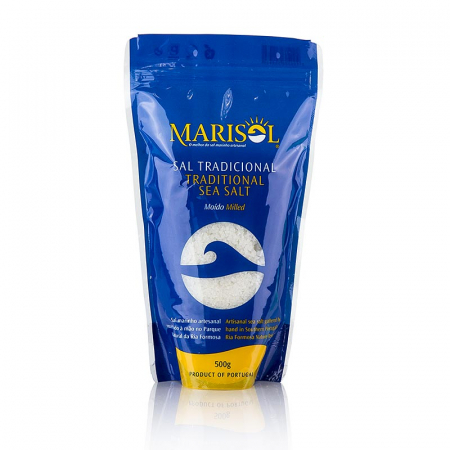 Conserve - Sare traditionala, sare de mare macinata, medie, BIO, 500 g