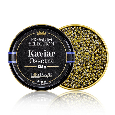 Caviar - Selecție de caviar - Ossetra / Osietra, fara conservanti - 125gr