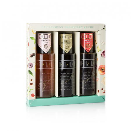 Otet Golles - Set atomizator: otet balsamic de mere, zmeura si otet Schilcher, 375 ml, Gölles,3 x 125 ml
