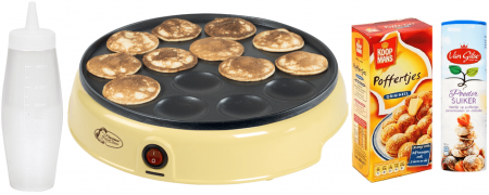 Ustensile de Bucatarie - Set cadou electric Poffertjespan complet