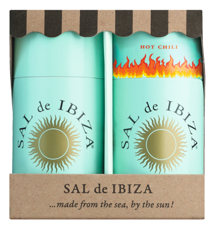 Sare de mare din Marea Nordului - Set Cadou: Sare de Mare Pura si Sare de Mare cu Chili - 125gr/75gr