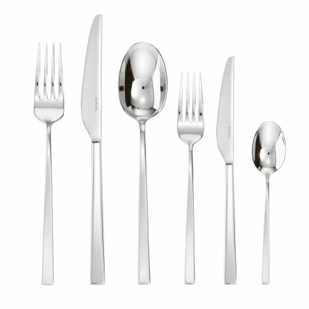 Tacamuri - Set de tacamuri otel inoxidabil Sambonet 72 buc - Linea Q
