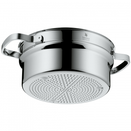 Set de tigaie din 4 piese WMF Functia 4 Negru + insertie pentru abur [5]